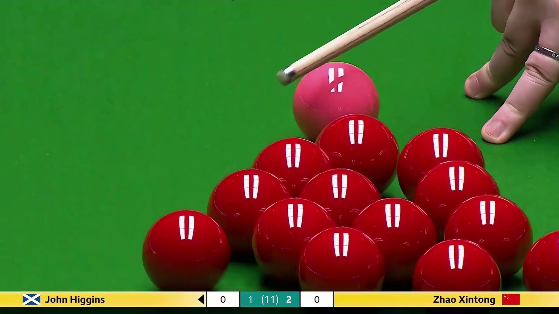 2026斯诺克大师赛：希金斯vs赵心童