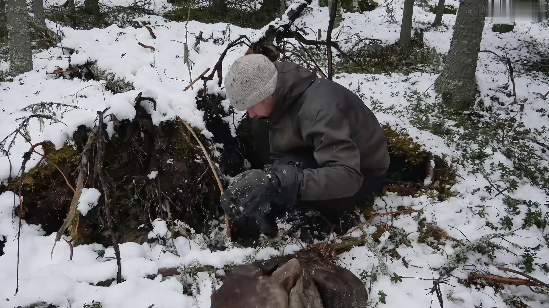 雪地建造 “因左脚先进门的杨巅峰被老板开除，在荒山雪地搭建建议庇护所”