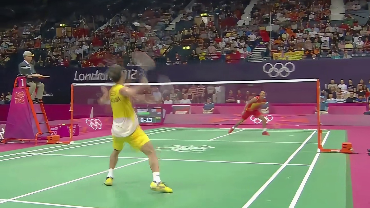 林宗伟的突击根本打不穿林丹的防守