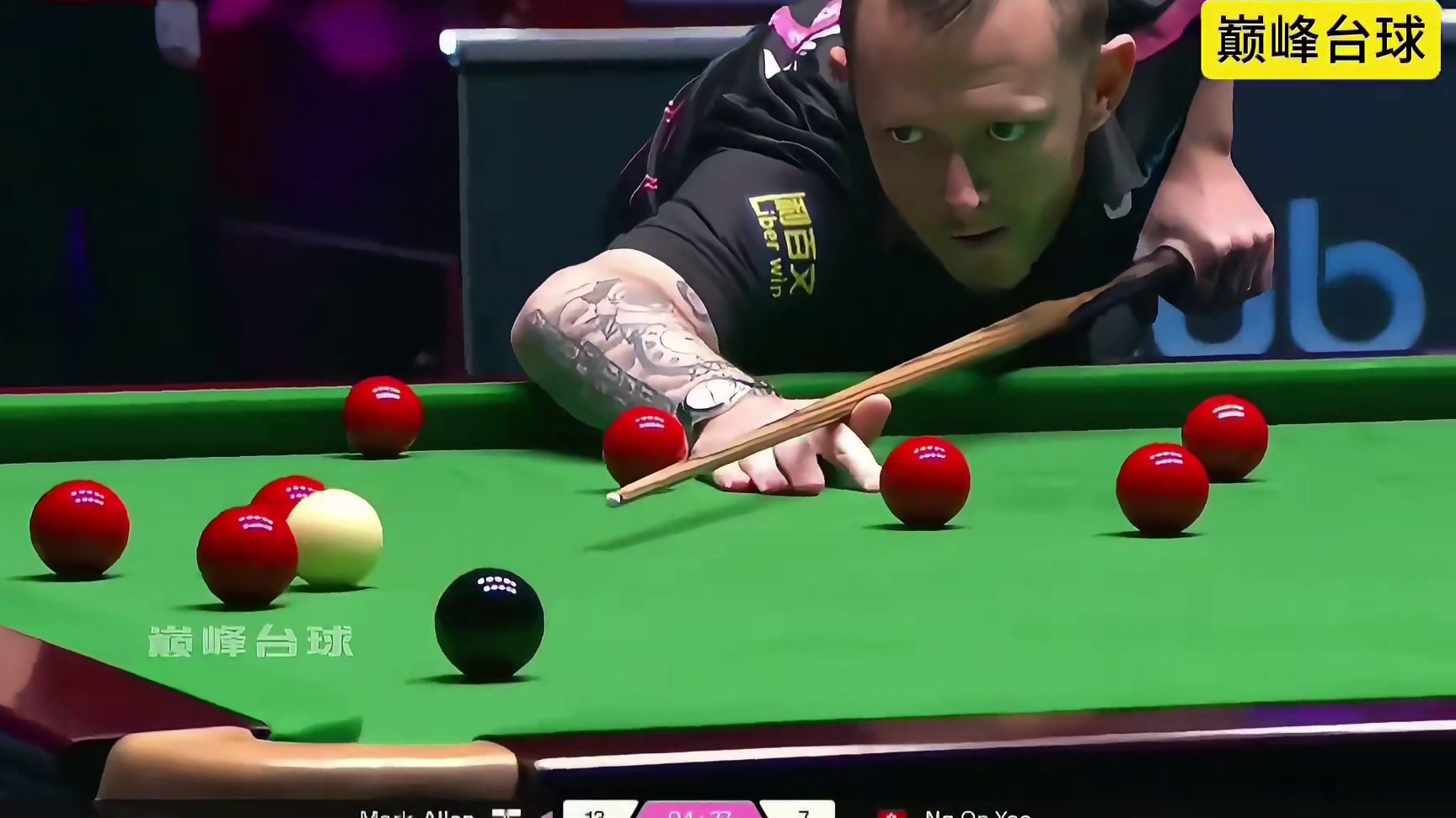 2025单局限时赛首轮，吴安仪以37比34战胜马克艾伦，爆冷晋级64强！