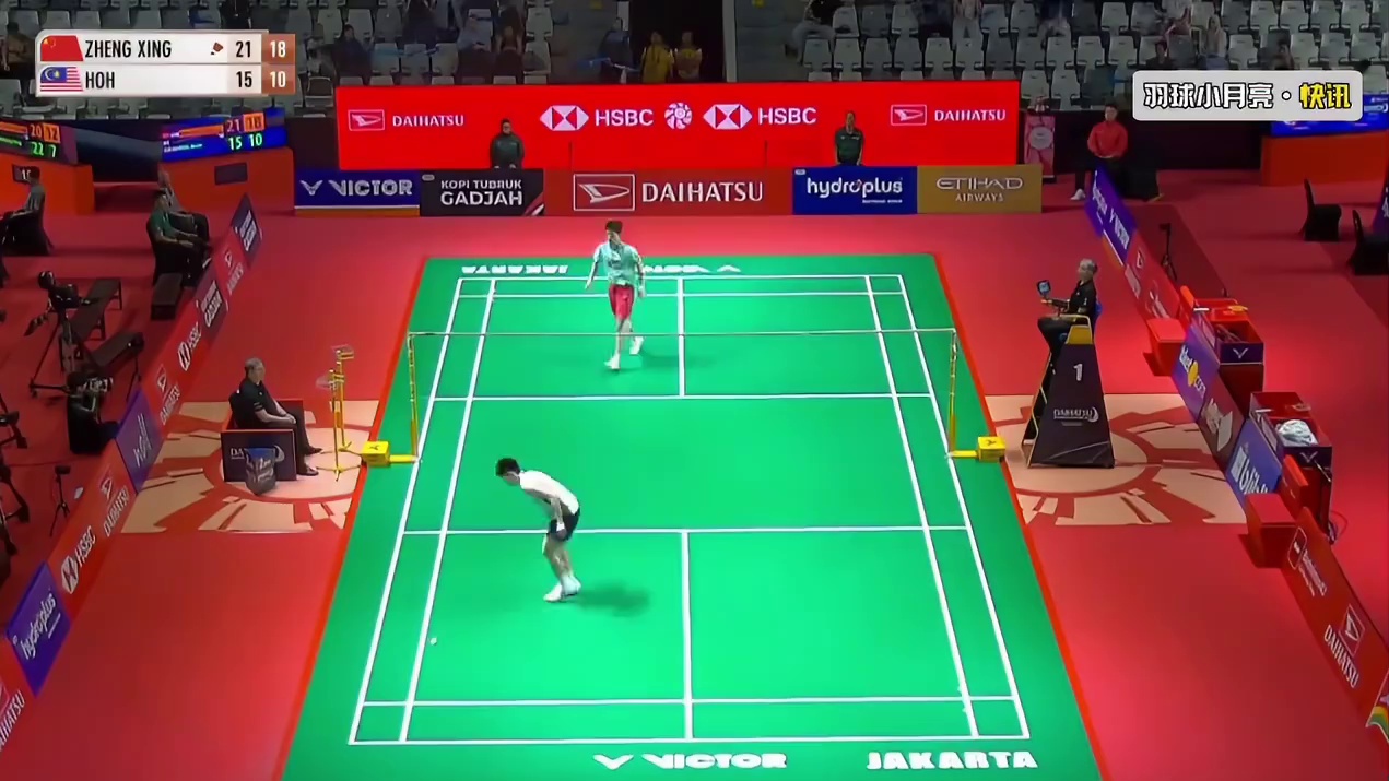 王正行突破第一轮魔咒！！！2-0贺首维，印尼大师赛