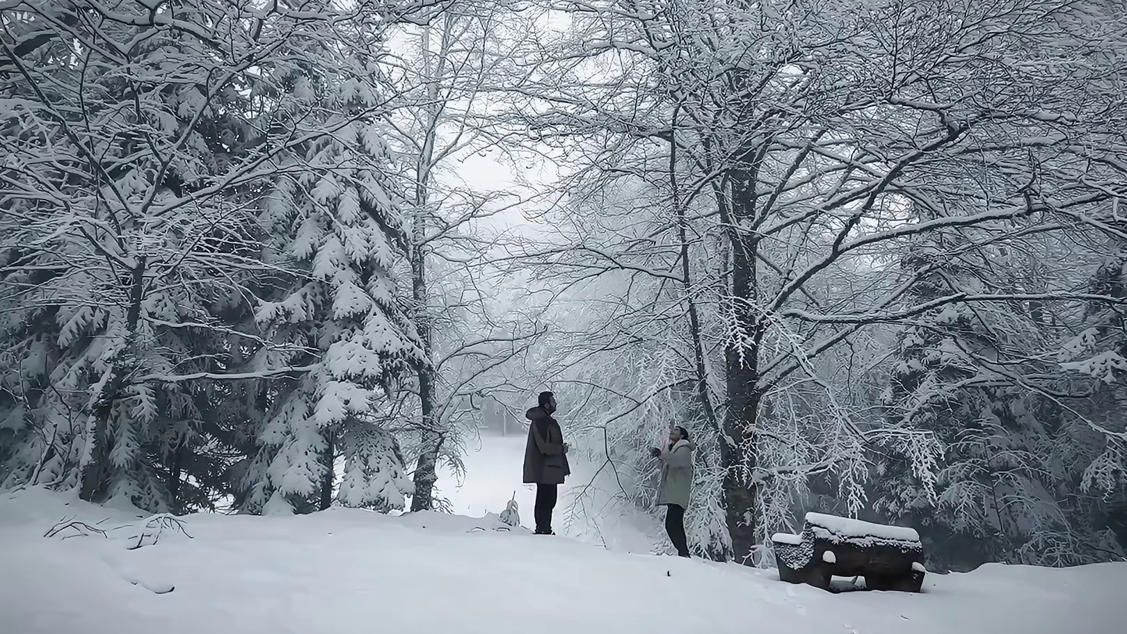 第2集：男人驾驶着自制的露台房车，遭遇暴风雪道路封闭，就地房车露营