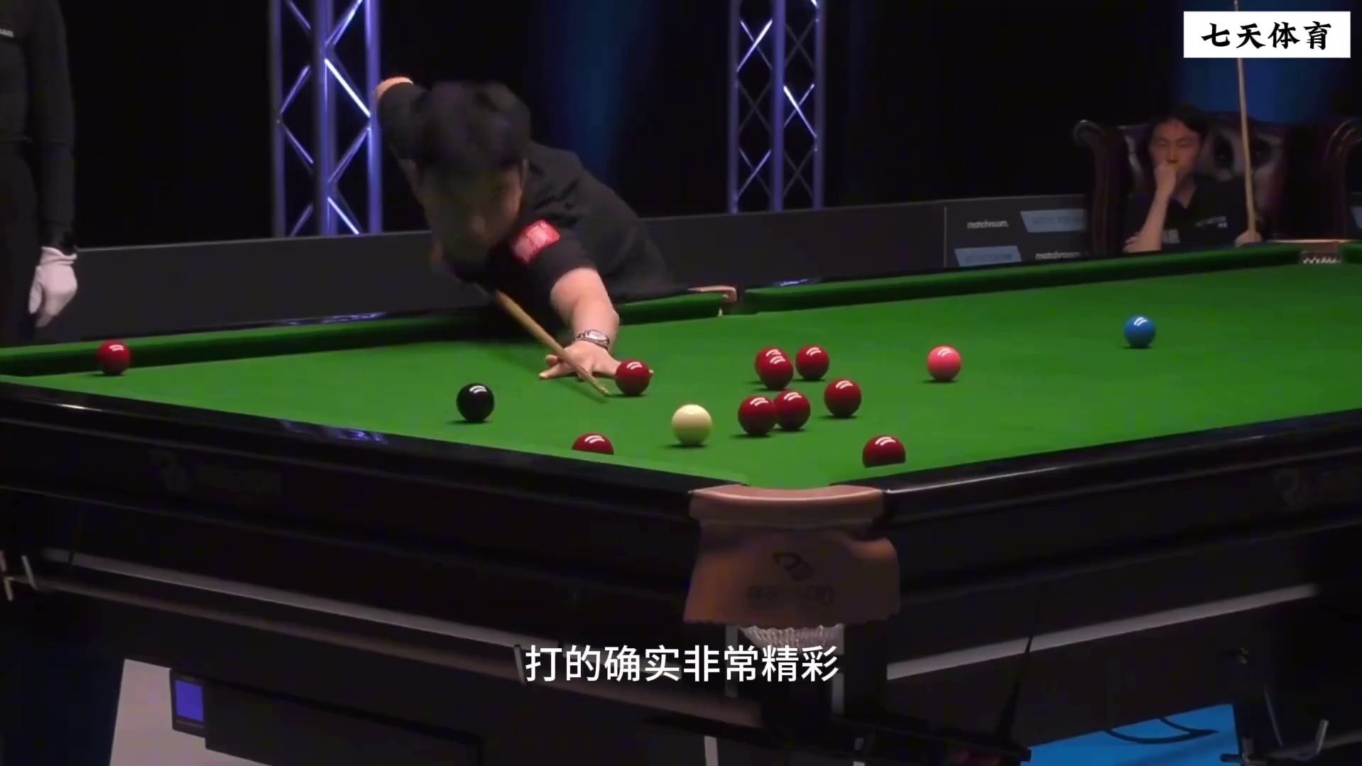 冠军联赛：中国00后小将轰高难度147，连续绕台太刺激