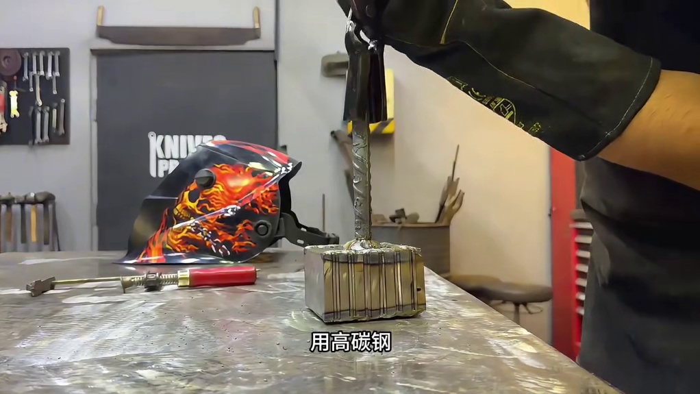 制作大马士革钢刀，板块钢变羽毛纹！