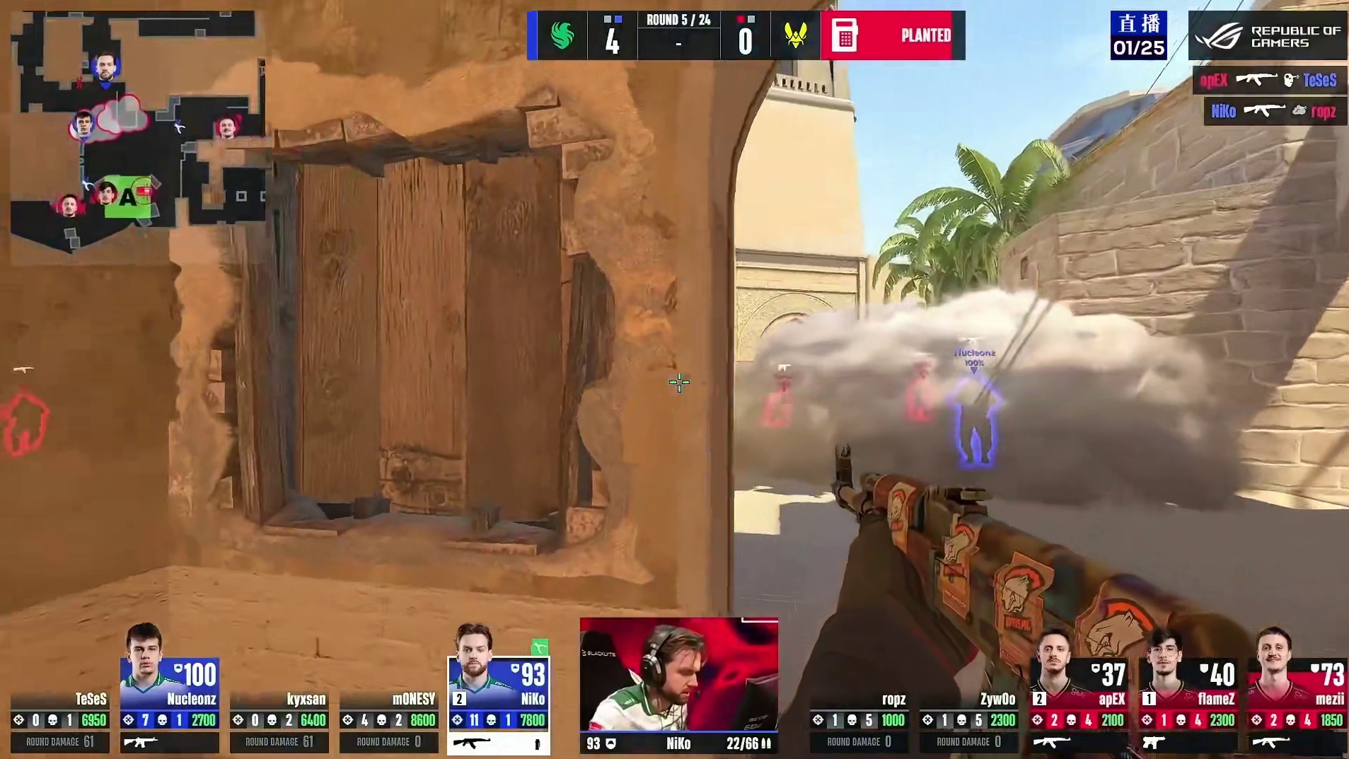 NiKo & NucleonZ绝境反击双人五杀力挽狂澜