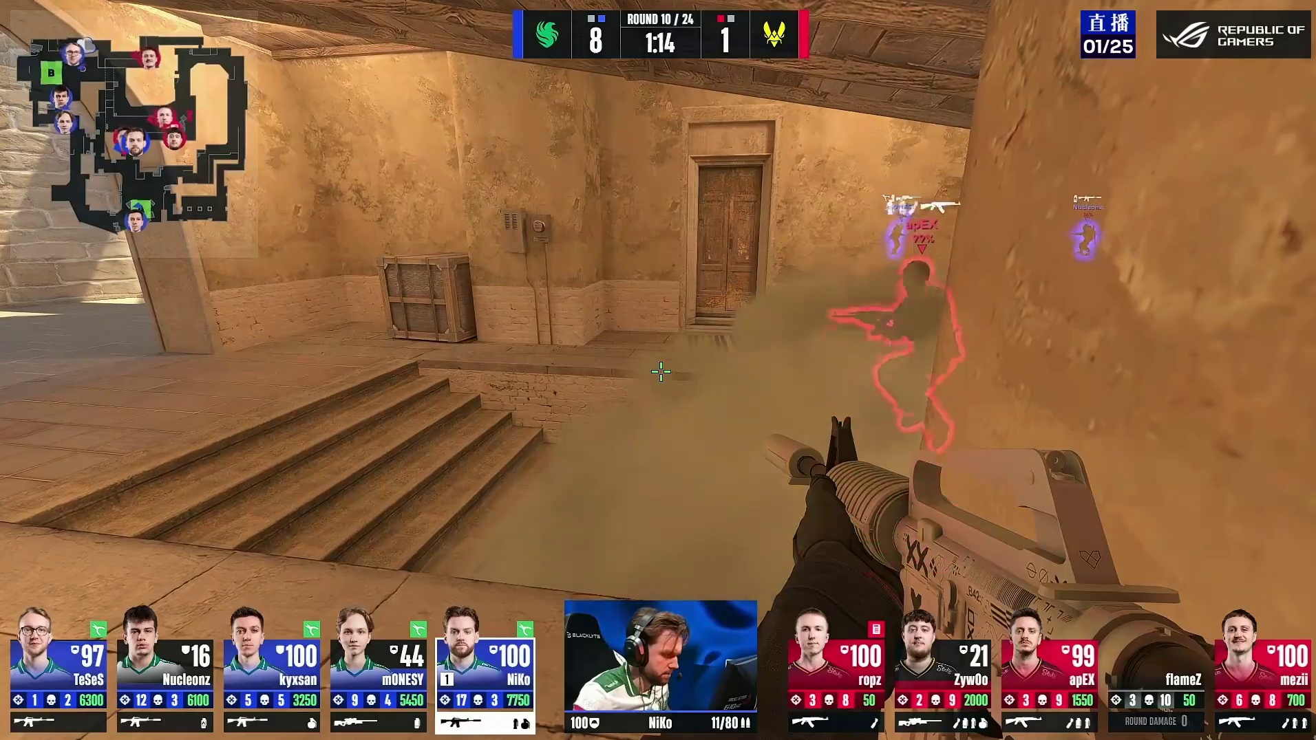 NiKo灵性防守游走三杀瓦解攻势