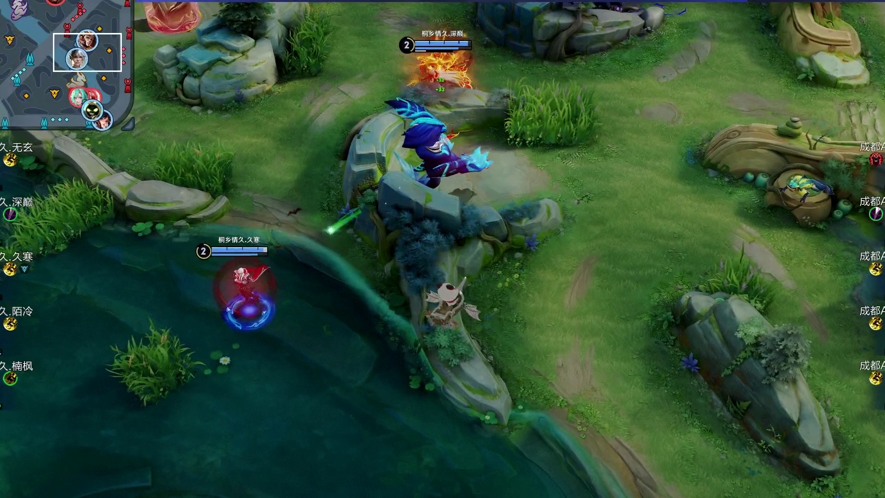 楠枫太乙真人脸探草丛，小俞戈娅拿到一血