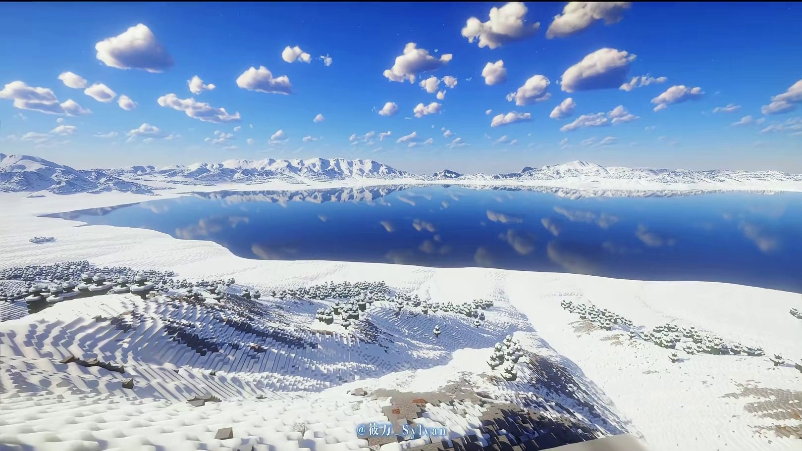 当你挖完矿出来，遇到赛里木湖