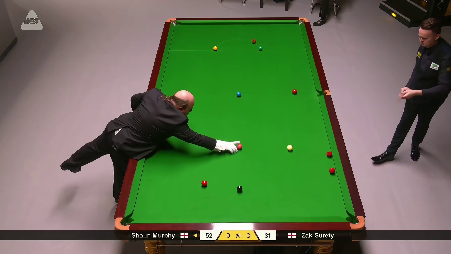 正播斯诺克德国大师赛：肖恩墨菲狂拼极限准度！1—0首战告捷！