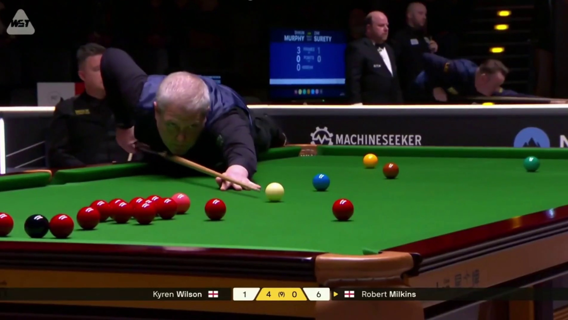 2026斯诺克大师赛：威尔逊vs米尔金斯