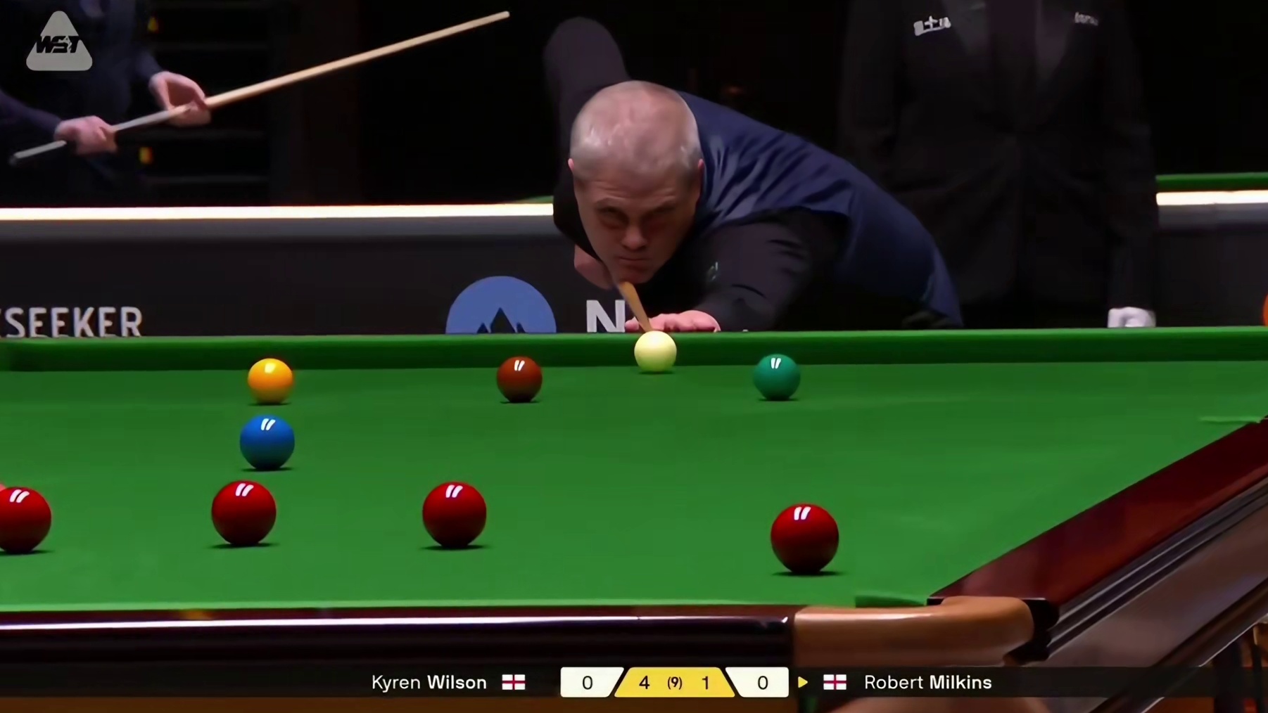 2026斯诺克大师赛：威尔逊vs米尔金斯