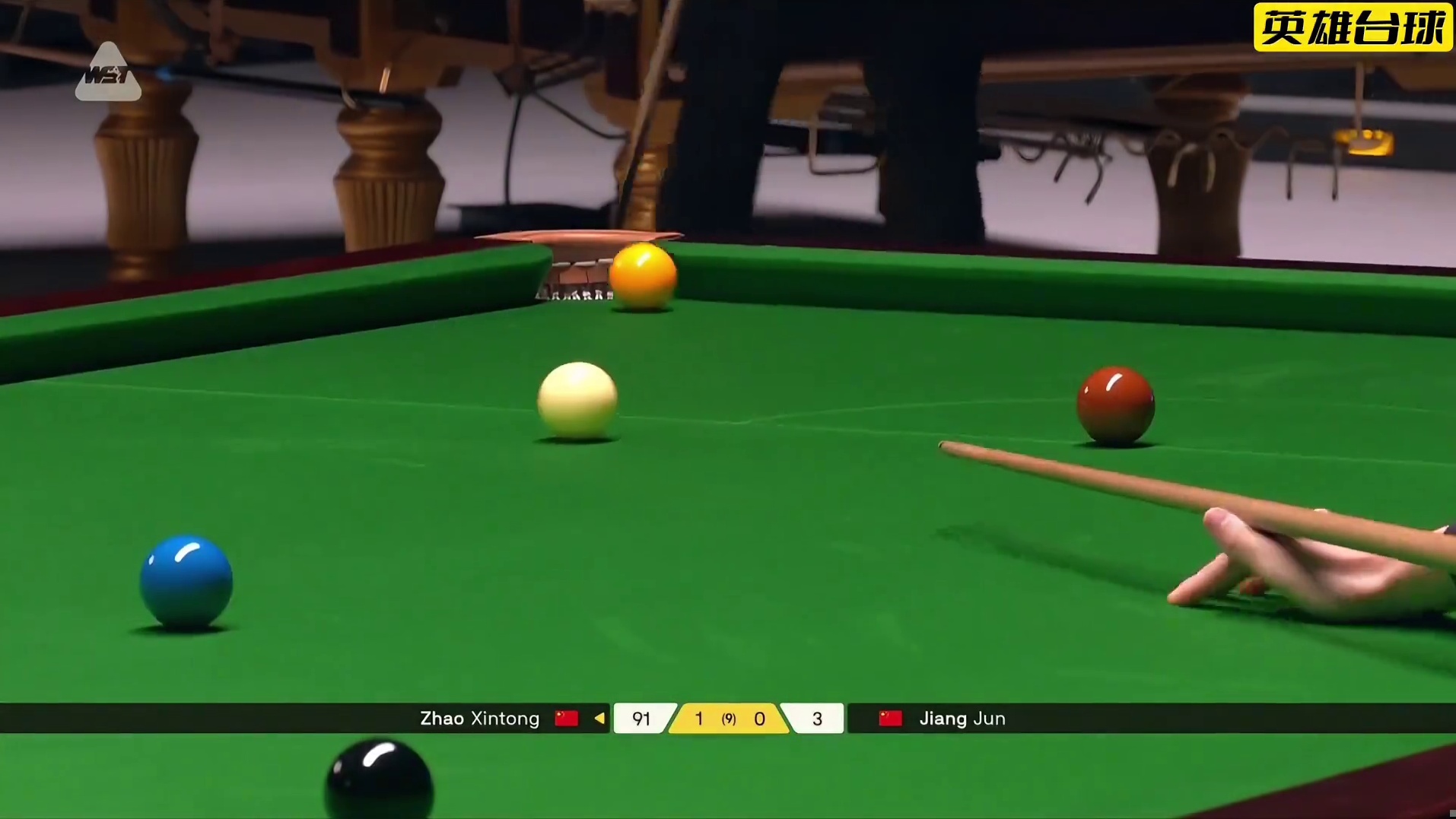 最新比赛，赵心童开局手感爆棚，疯狂的秀准度，最后黑球真是帅气！
