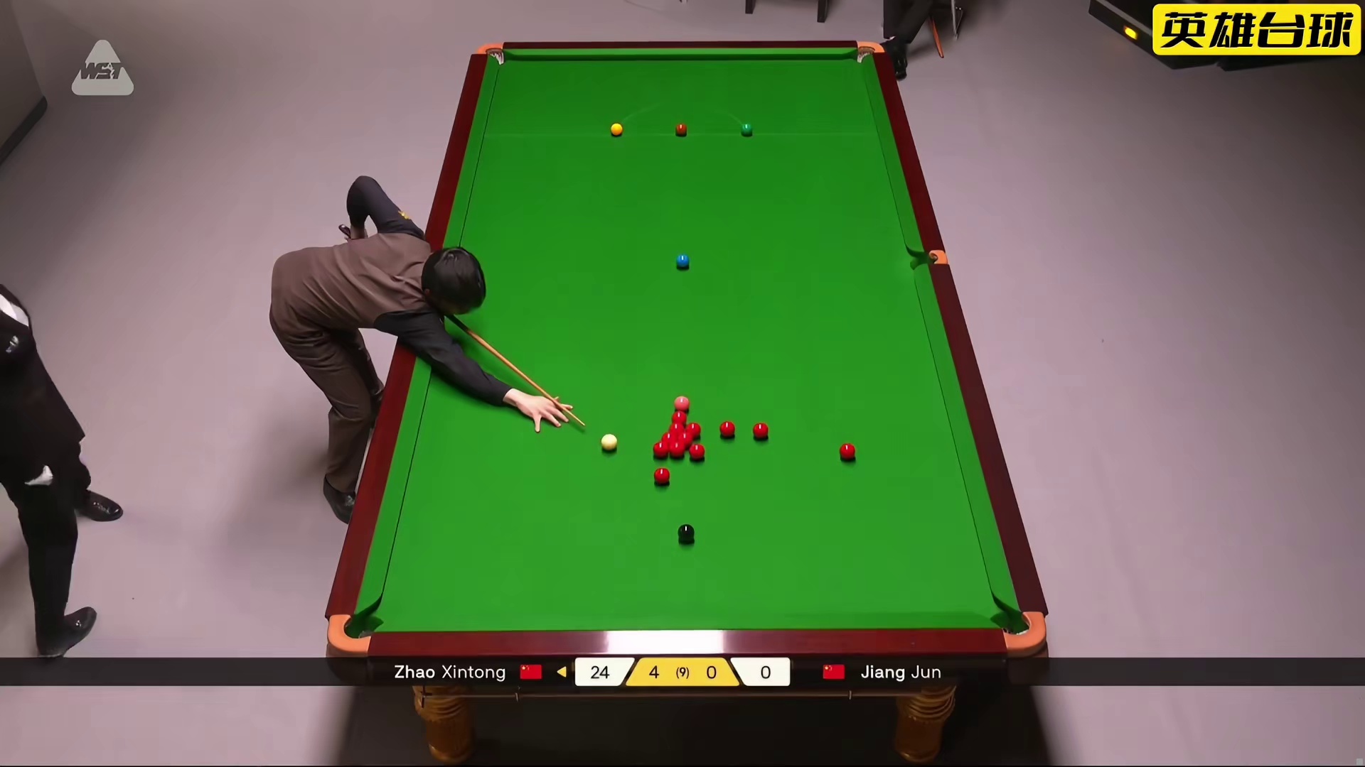 最新比赛，赵心童疯狂冲击147，不到六分钟极速破百，狂飙各种准度球零封对手晋级！ #