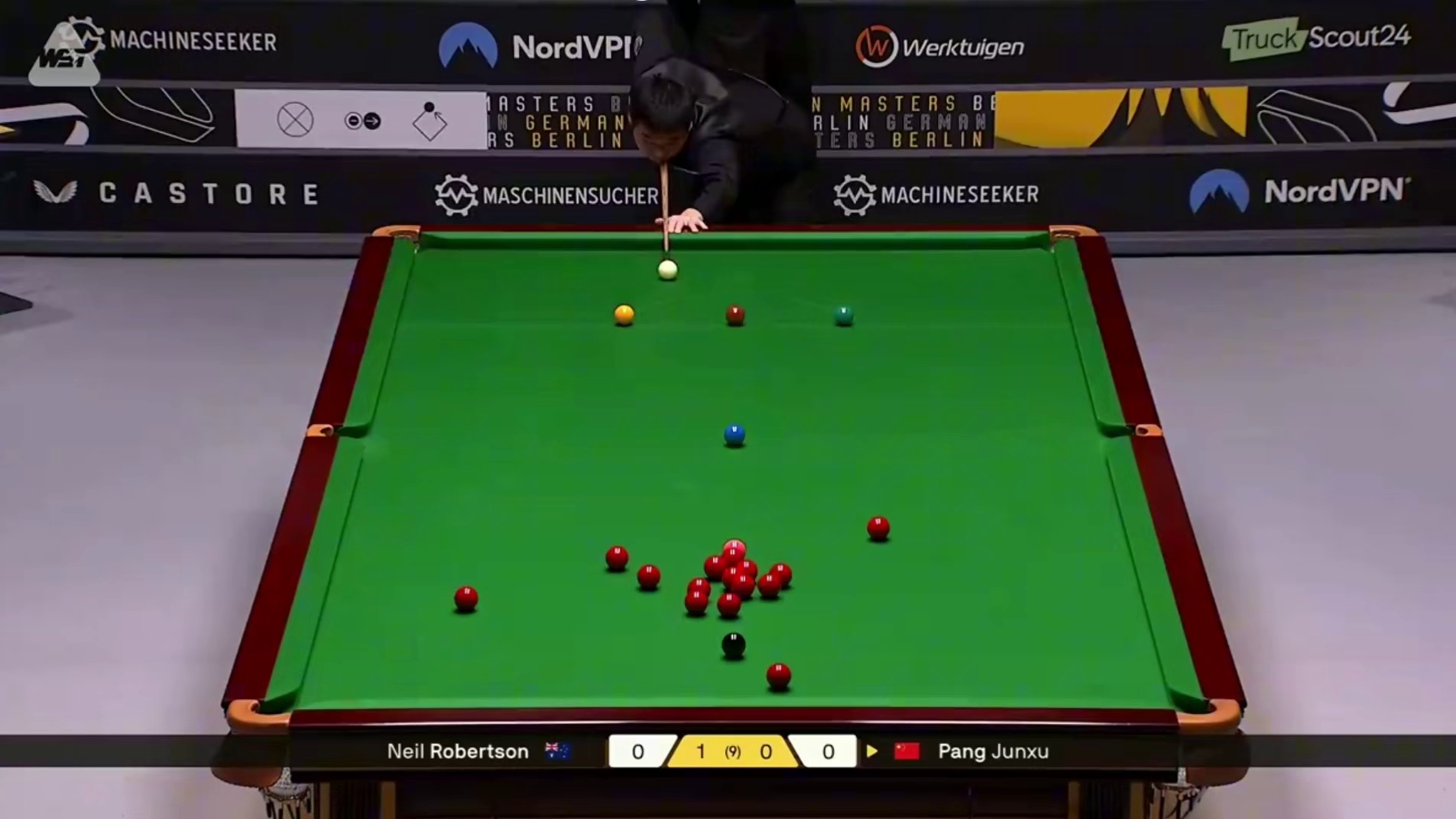 2026斯诺克大师赛：庞俊旭vs罗伯逊