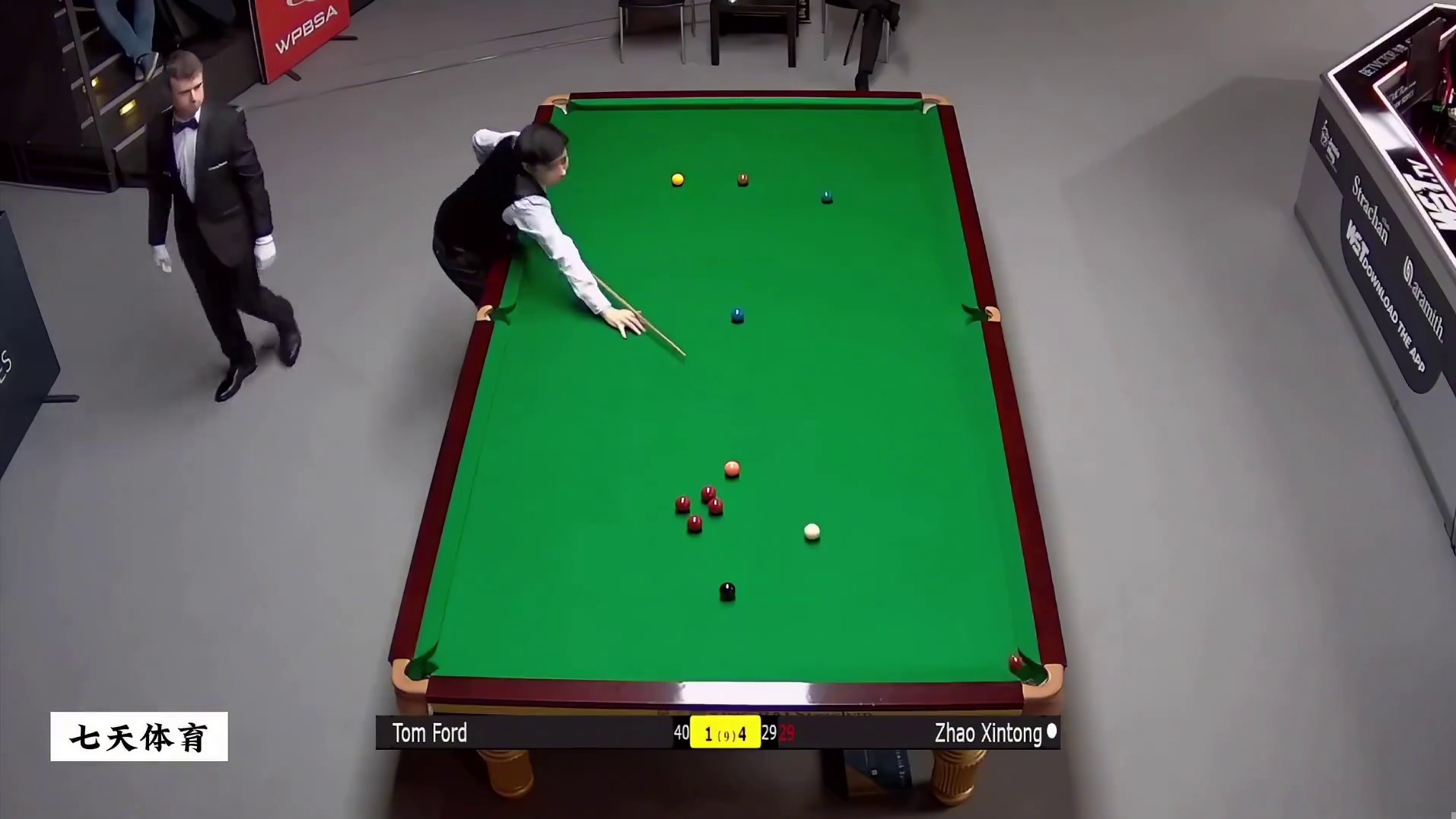 德国大师赛：赛点局赵心童落后40分，顶级准度逆转5:1晋级