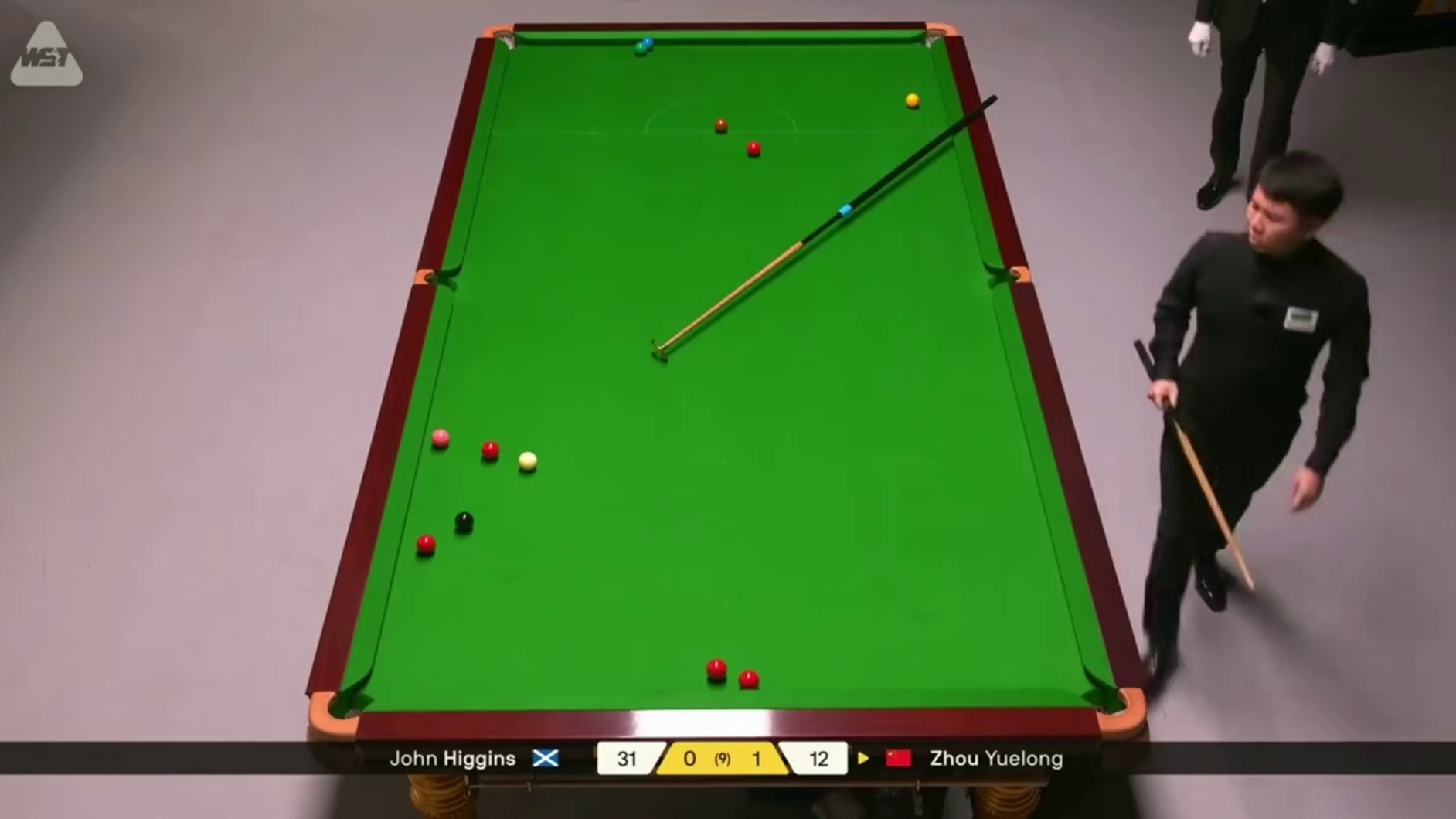 2026斯诺克大师赛：周跃龙vs希金斯