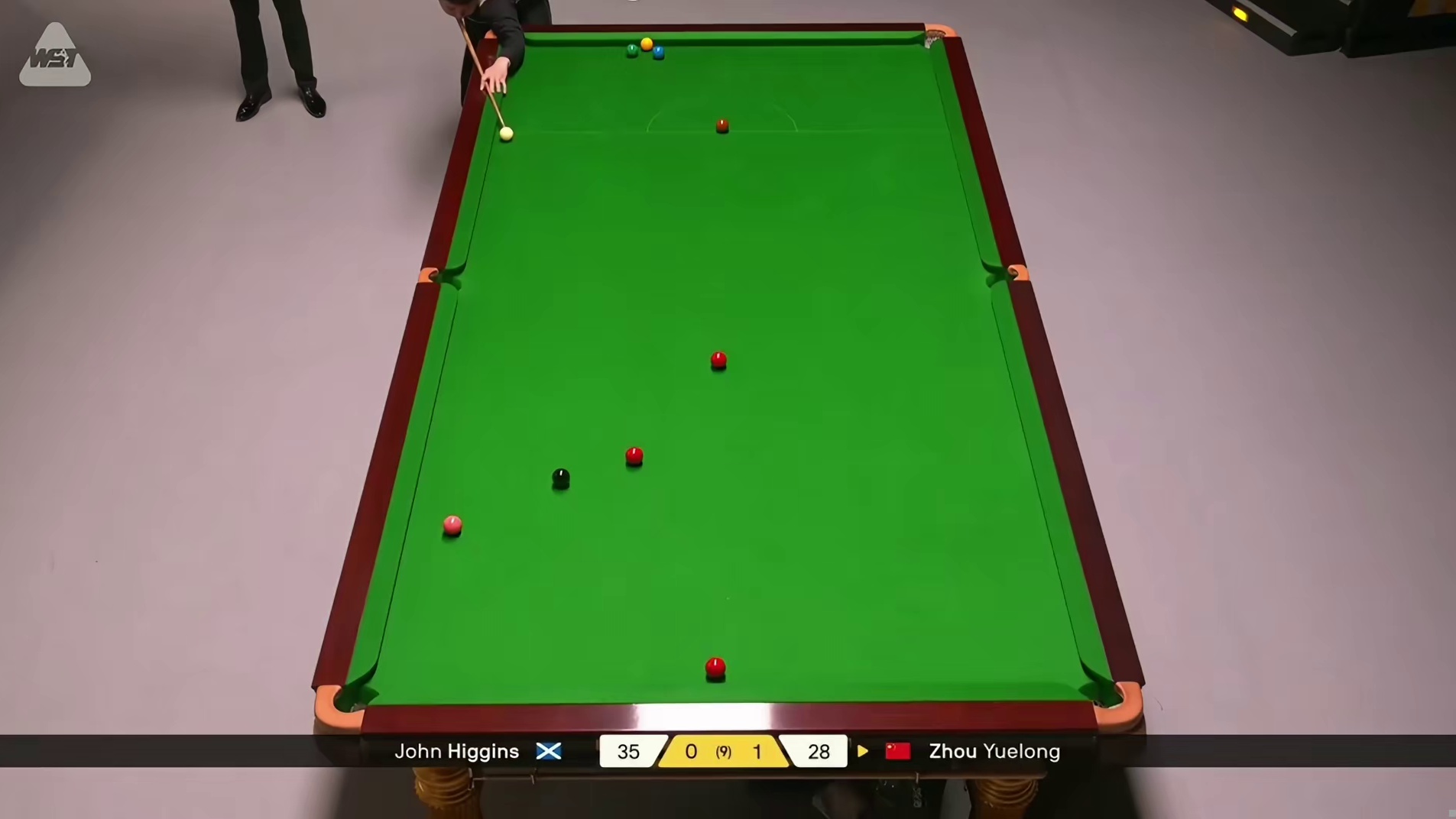 2026斯诺克大师赛：周跃龙vs希金斯