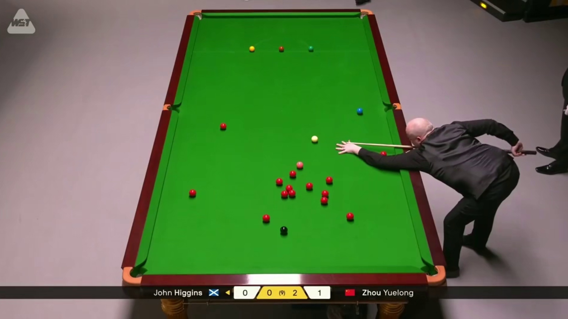 2026斯诺克大师赛：周跃龙vs希金斯