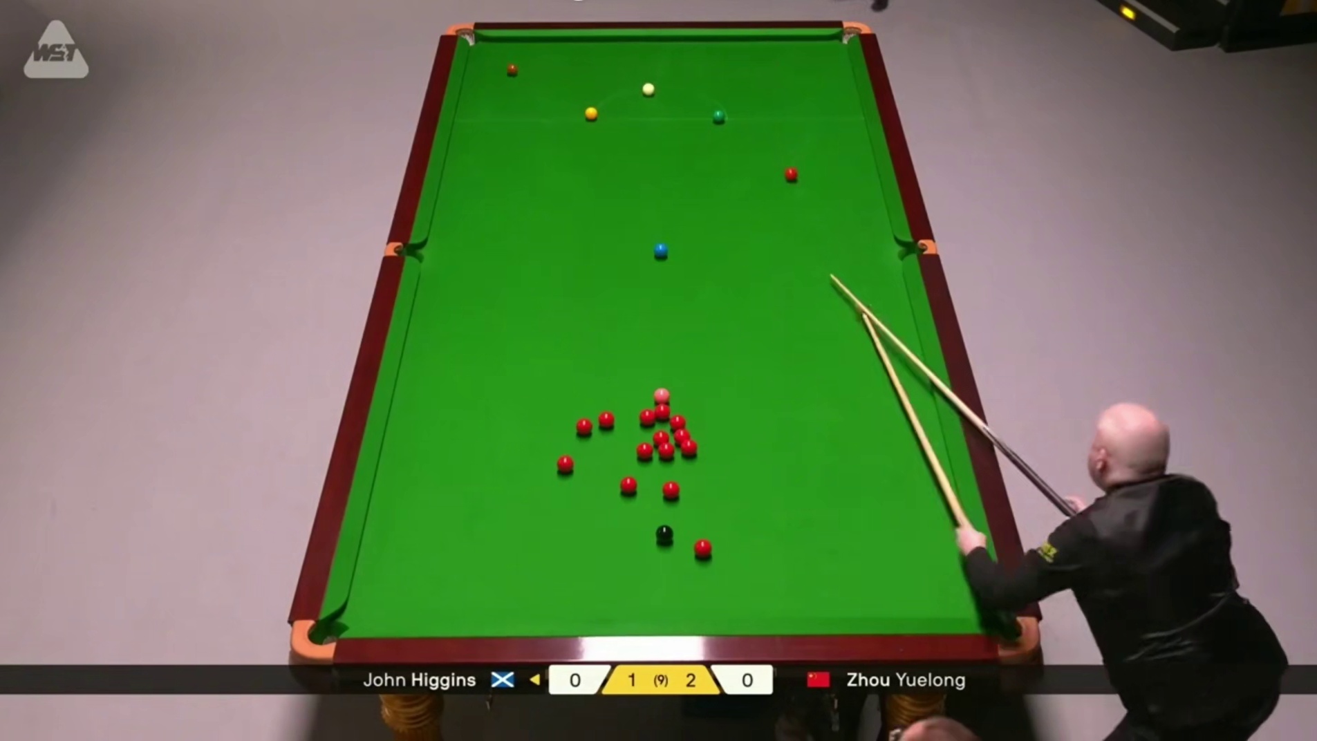 2026斯诺克大师赛：周跃龙vs希金斯