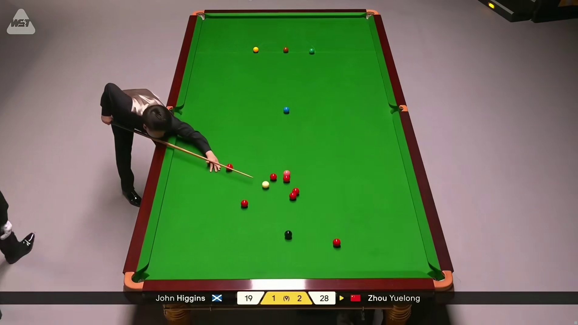 2026斯诺克大师赛：周跃龙vs希金斯