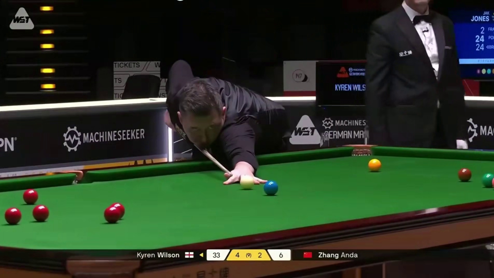 2026斯诺克大师赛：威尔逊vs张安达