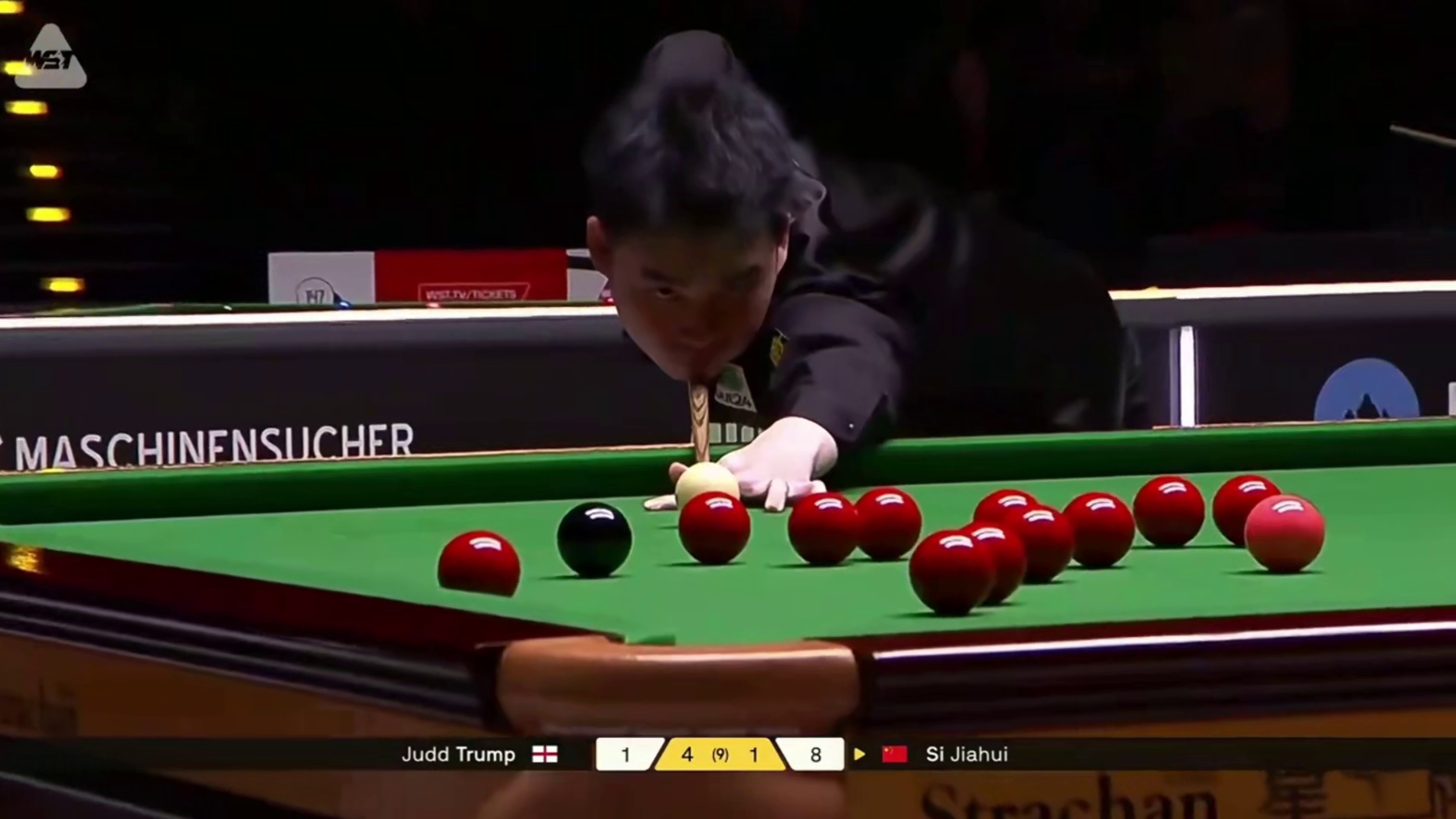 2026斯诺克大师赛：特鲁姆普vs斯佳辉