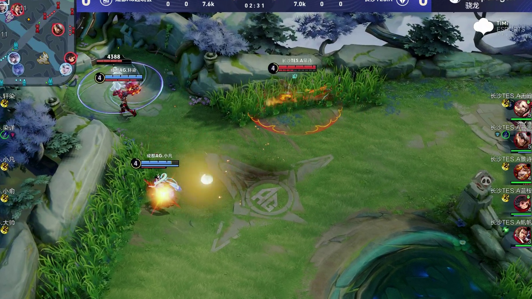 大帅鲁班大师闪现开团，轩染狂铁拿下一血