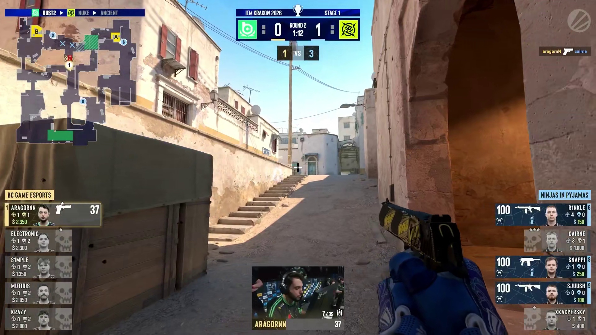 第二回合，BC.G选择纯ECO迎战NIP，BC.G枪械劣势难挽败局