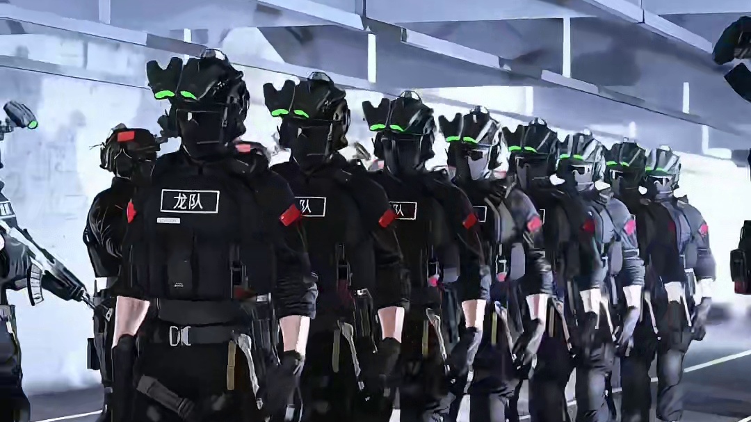 龙队突击队齐整步履震彻天地