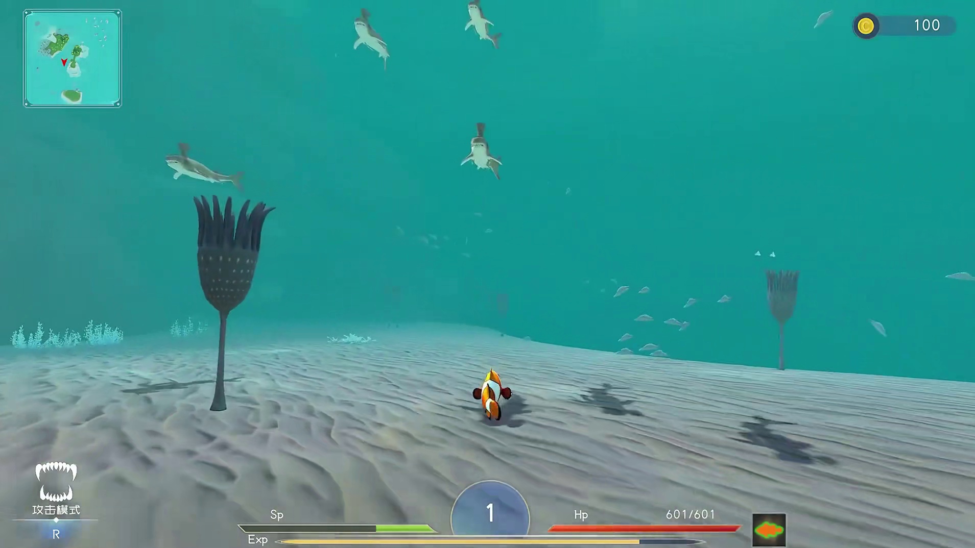 一个甩尾就把我“小鱼吃大鱼”的道心给击碎了啊！！