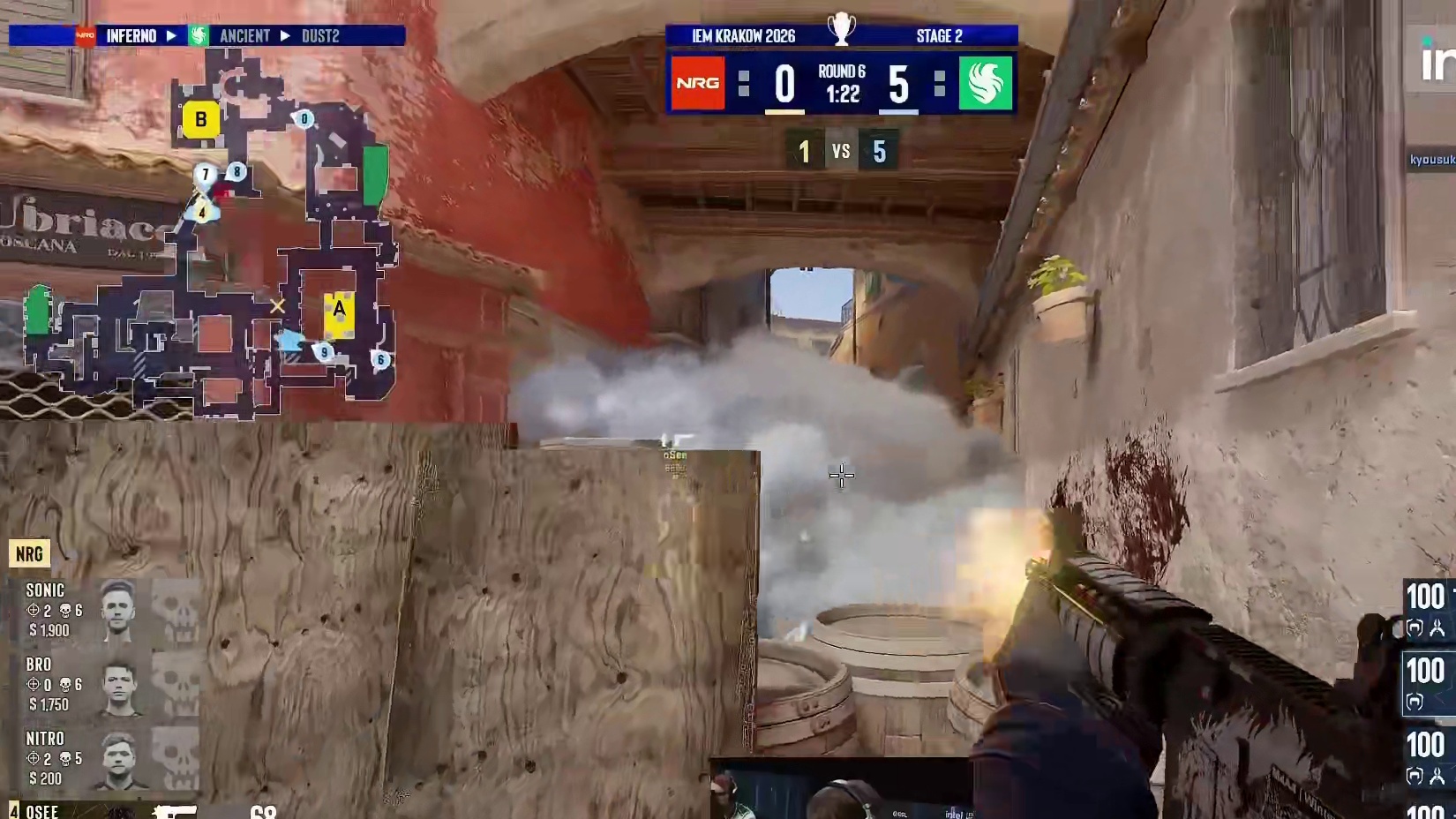 香蕉道战神kyousuke轻取四杀摧毁对手eco局！