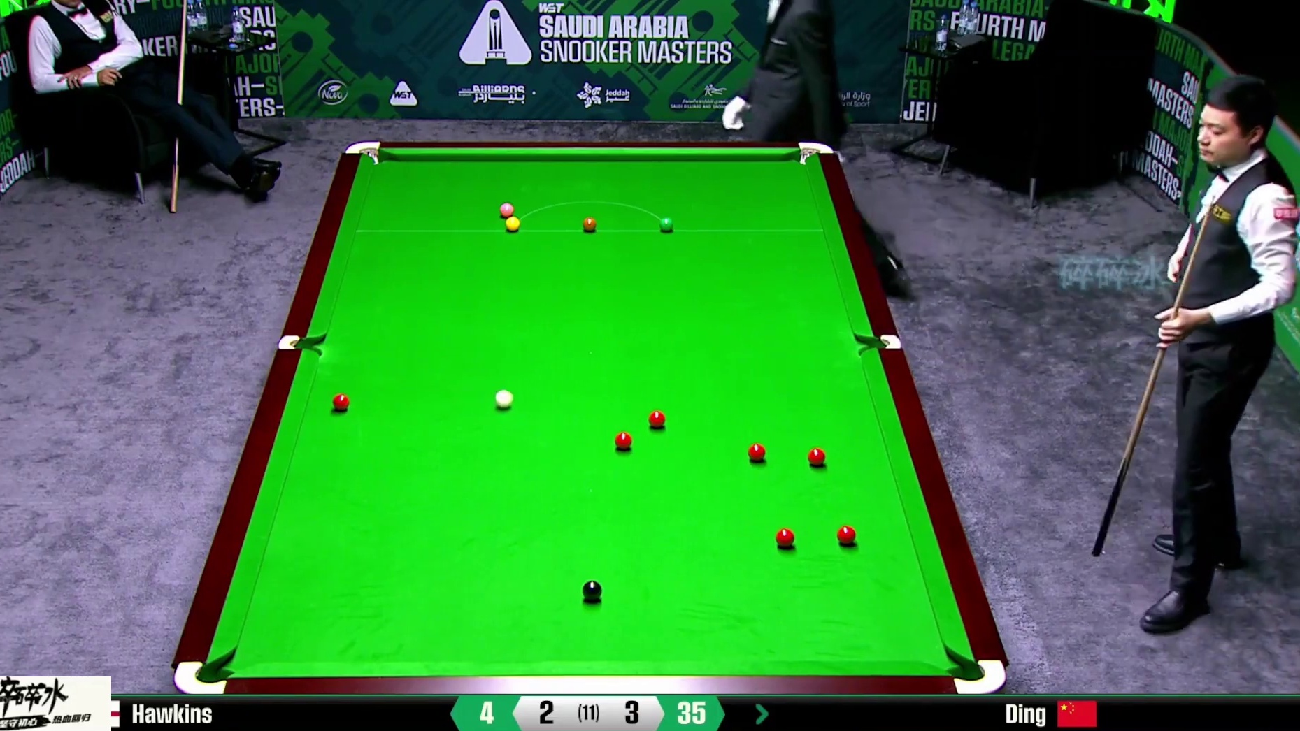 丁俊晖再战霍金斯，细腻围球轻松取胜，球迷：这才是中国一哥！