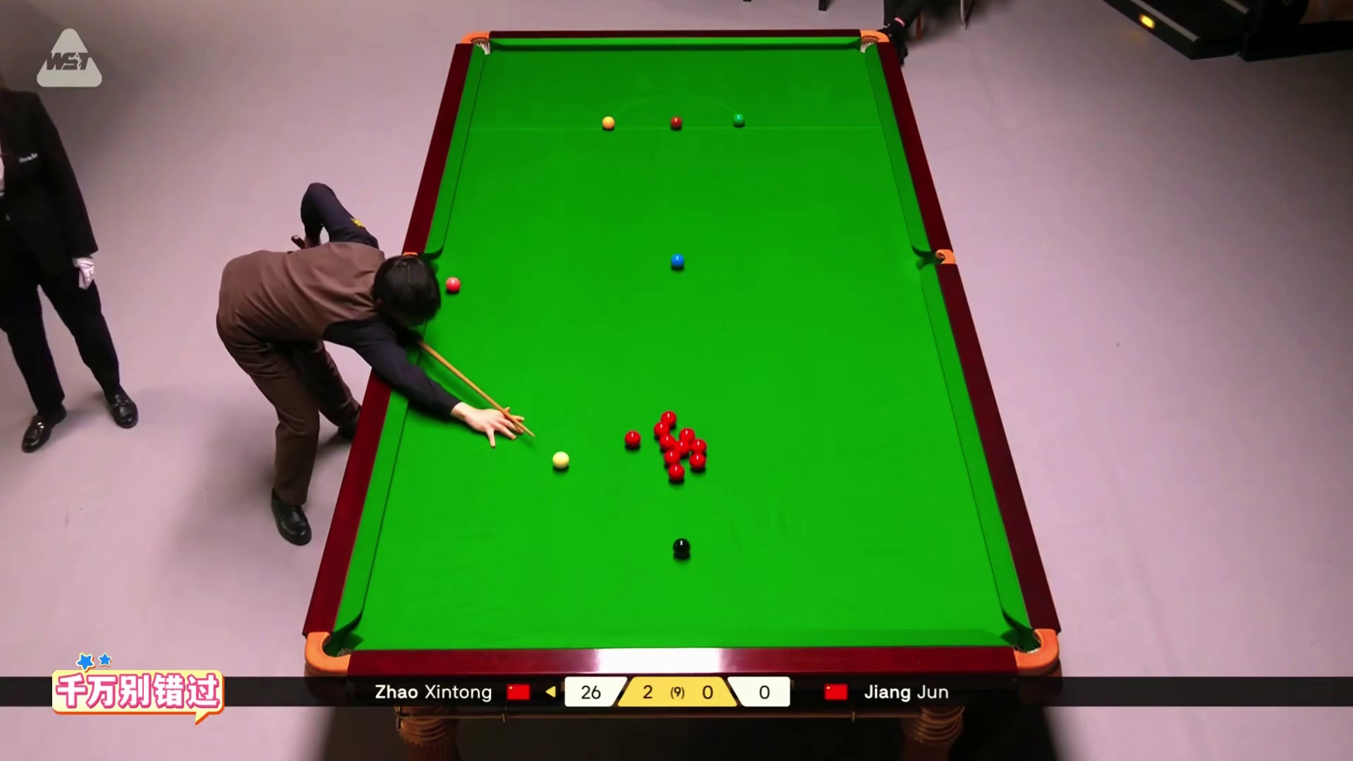 赵心童再战德国大师赛，上演极限准度三板斧，结局轰高难度破百！