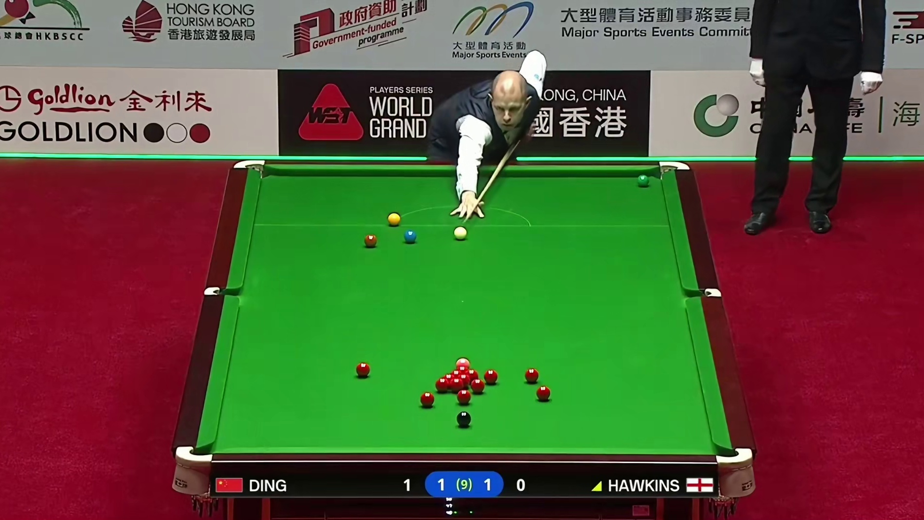 2026斯诺克世界大奖赛：霍金斯vs丁俊晖