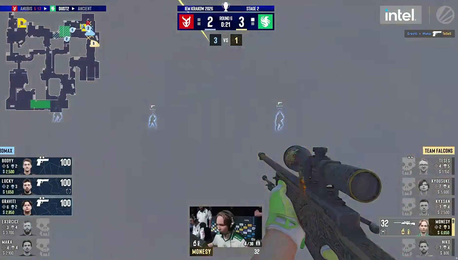 Graviti + bodyy沙鹰双人五杀翻盘