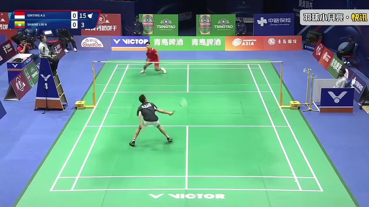 金廷再度复出，亚团赛首战把缅甸小哥打成21-5