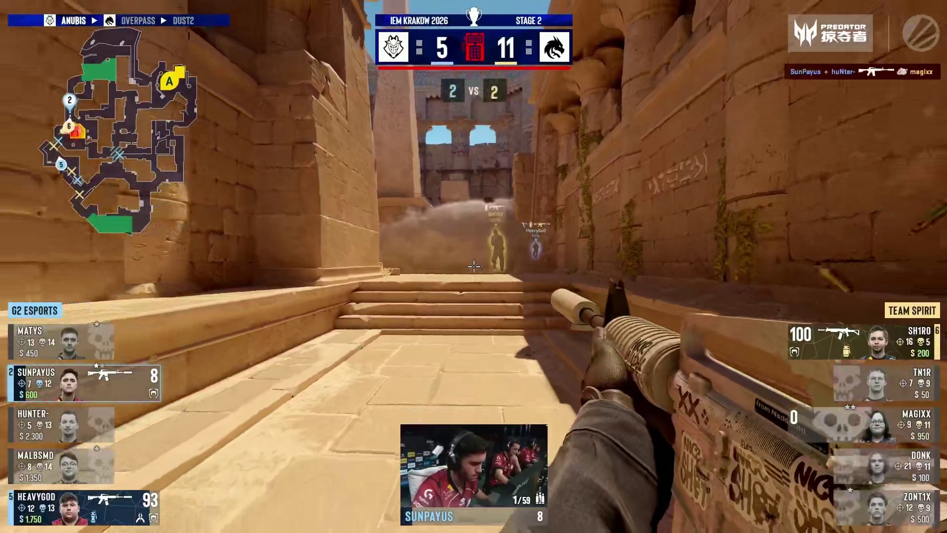 sh1ro关键1v2残局锁定赛点！