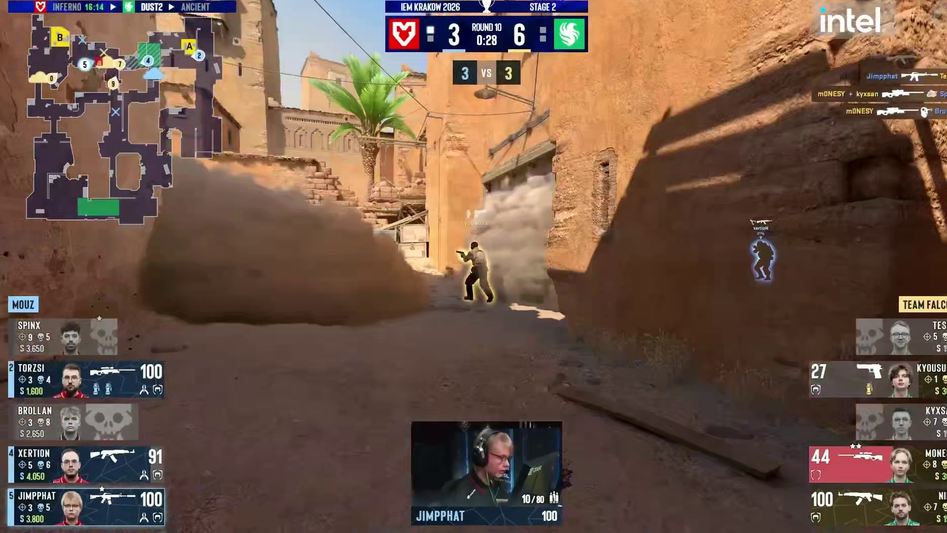 m0NESY刀杀Jimpphat三杀3v5绝境翻盘！