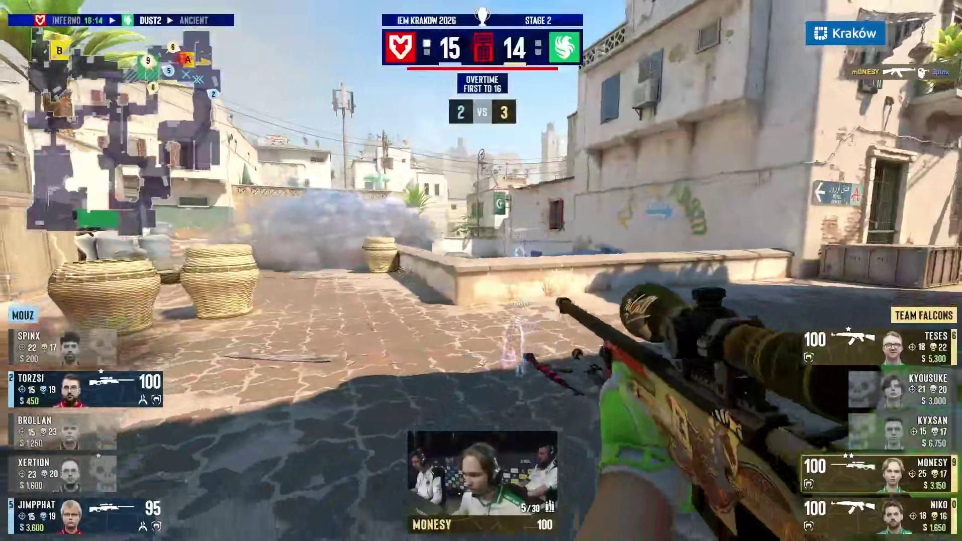 m0NESY逆天四杀拖Falcons进双加时！