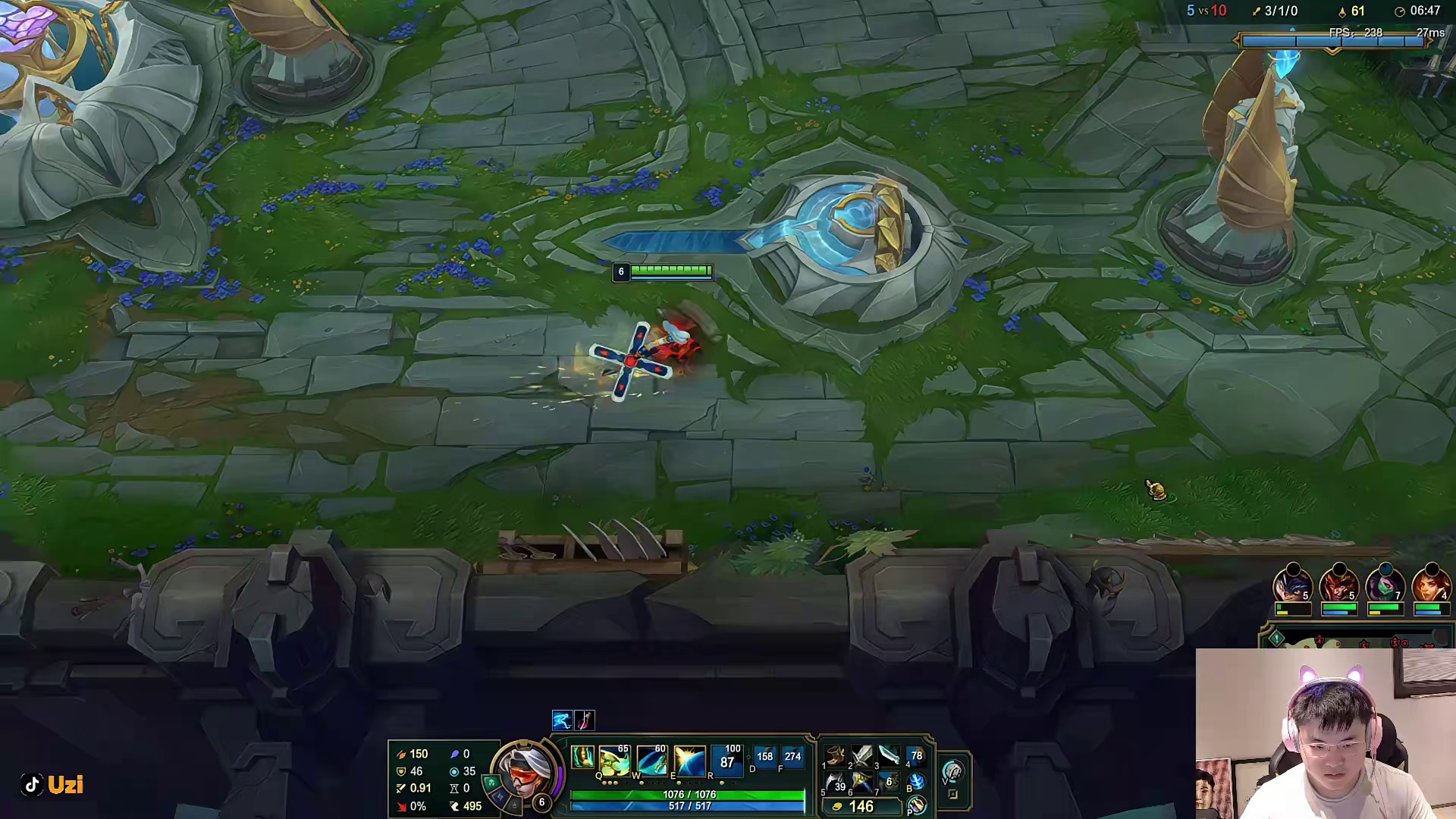 游戏中精彩完成双杀