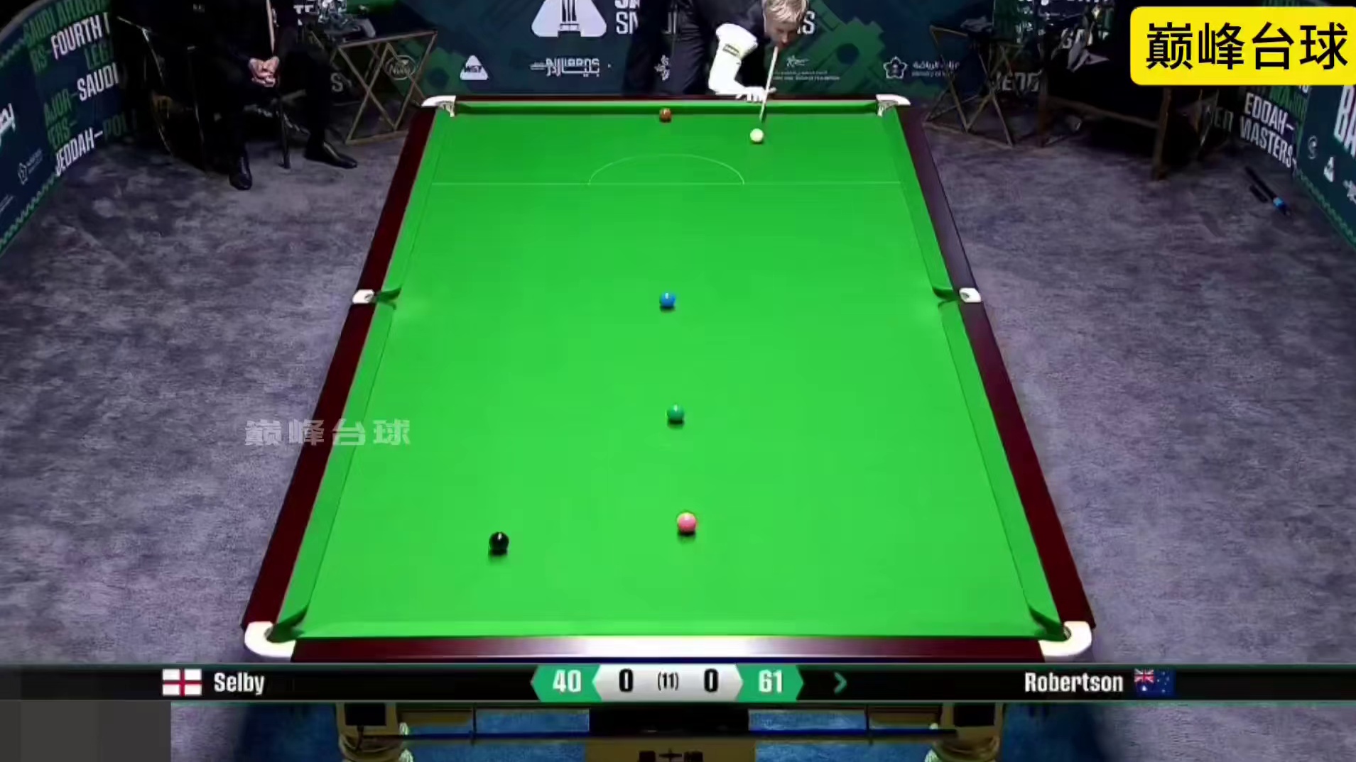 2025冠中冠第二场半决赛中，塞尔比以6比2大胜尼尔罗伯逊！强势晋级决赛！