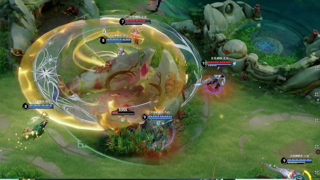 RW侠双边追击轻语马超，配合女娲大闪拿下击杀