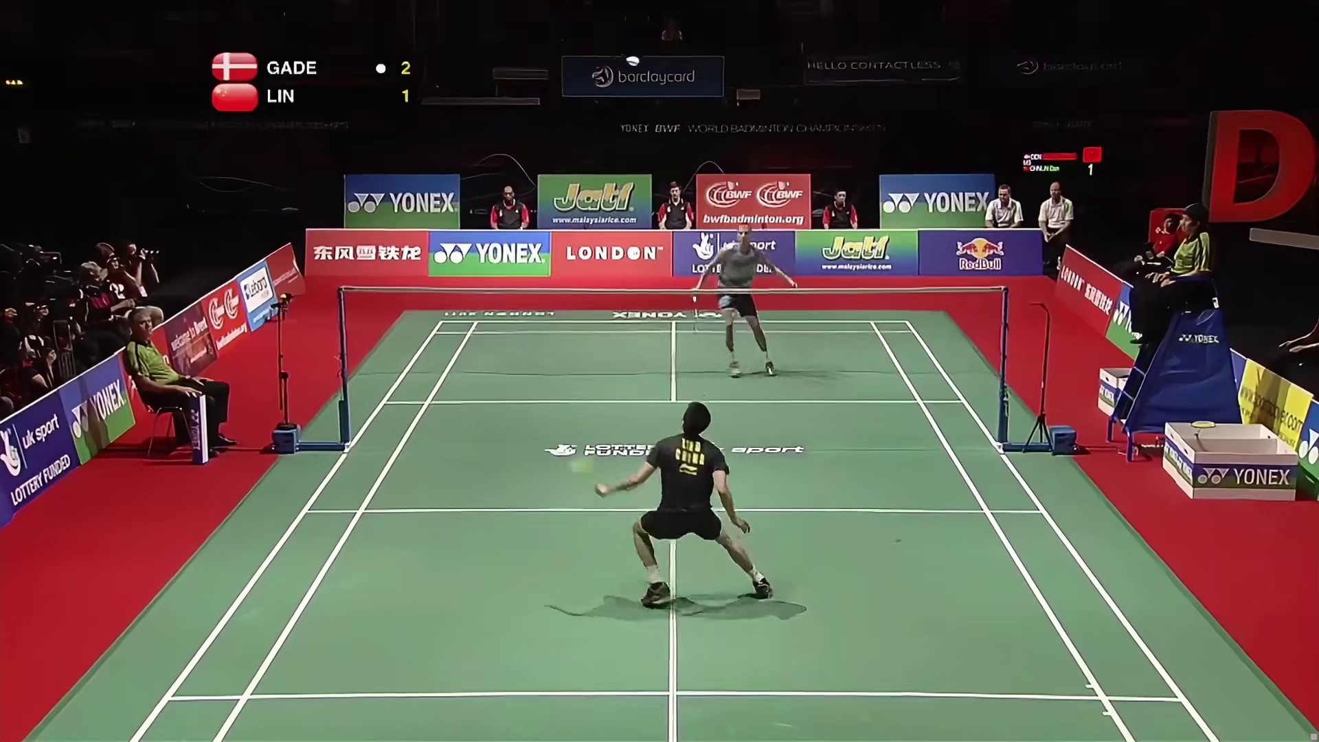 2011年世锦赛半决赛林丹vs盖德 35岁的老将还能拿下一局