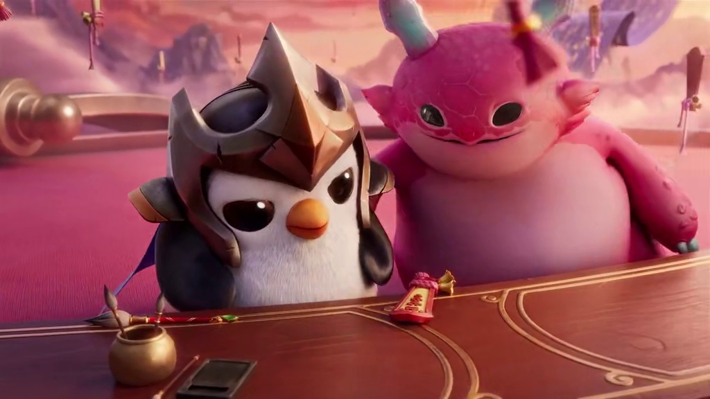 相传每逢新春，胖胖龙和羽饰骑士都会代表亿万弈士们向五福神官祈福。 而今年，五福神官给予了他们最美好的