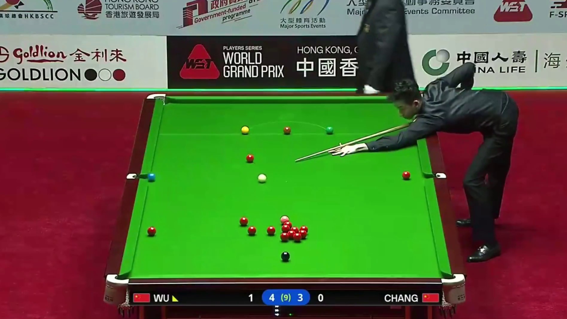 2026斯诺克世界大奖赛；吴宜泽vs常冰玉