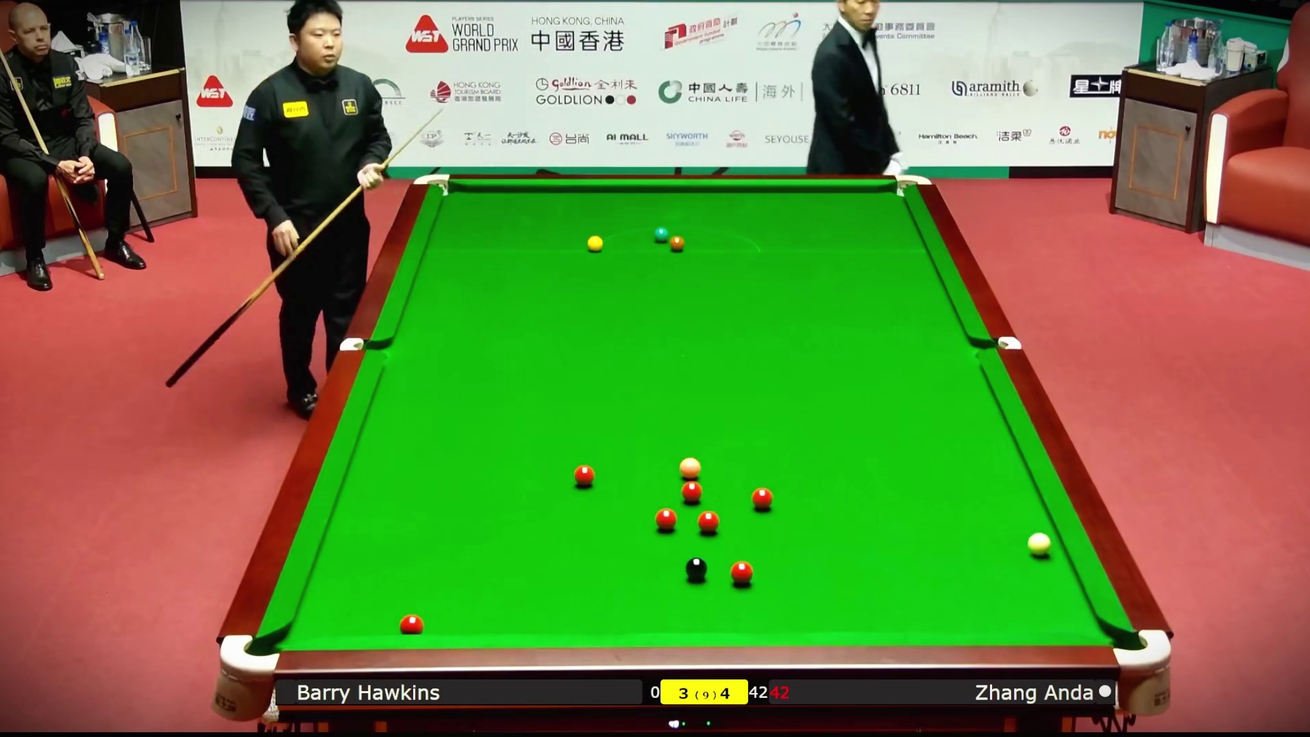 2026世界大奖赛：张安达5-3战胜霍金斯强势晋级8强