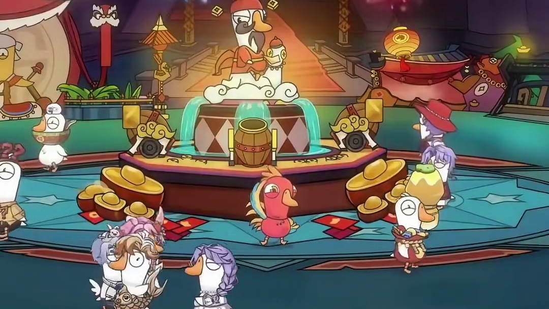 【鹅鸭杀首个原创角色“锦鸡”登场】2月6日，鹅鸭杀国服首个原创角色“锦鸡”登场，还官宣专属动态红包也