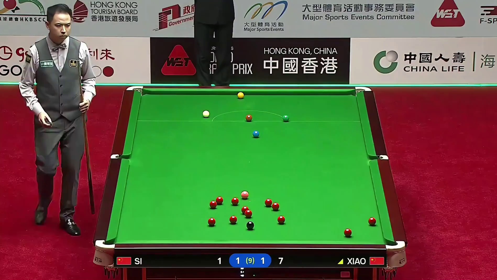 2026斯诺克世界大奖赛；肖国栋vs斯佳辉