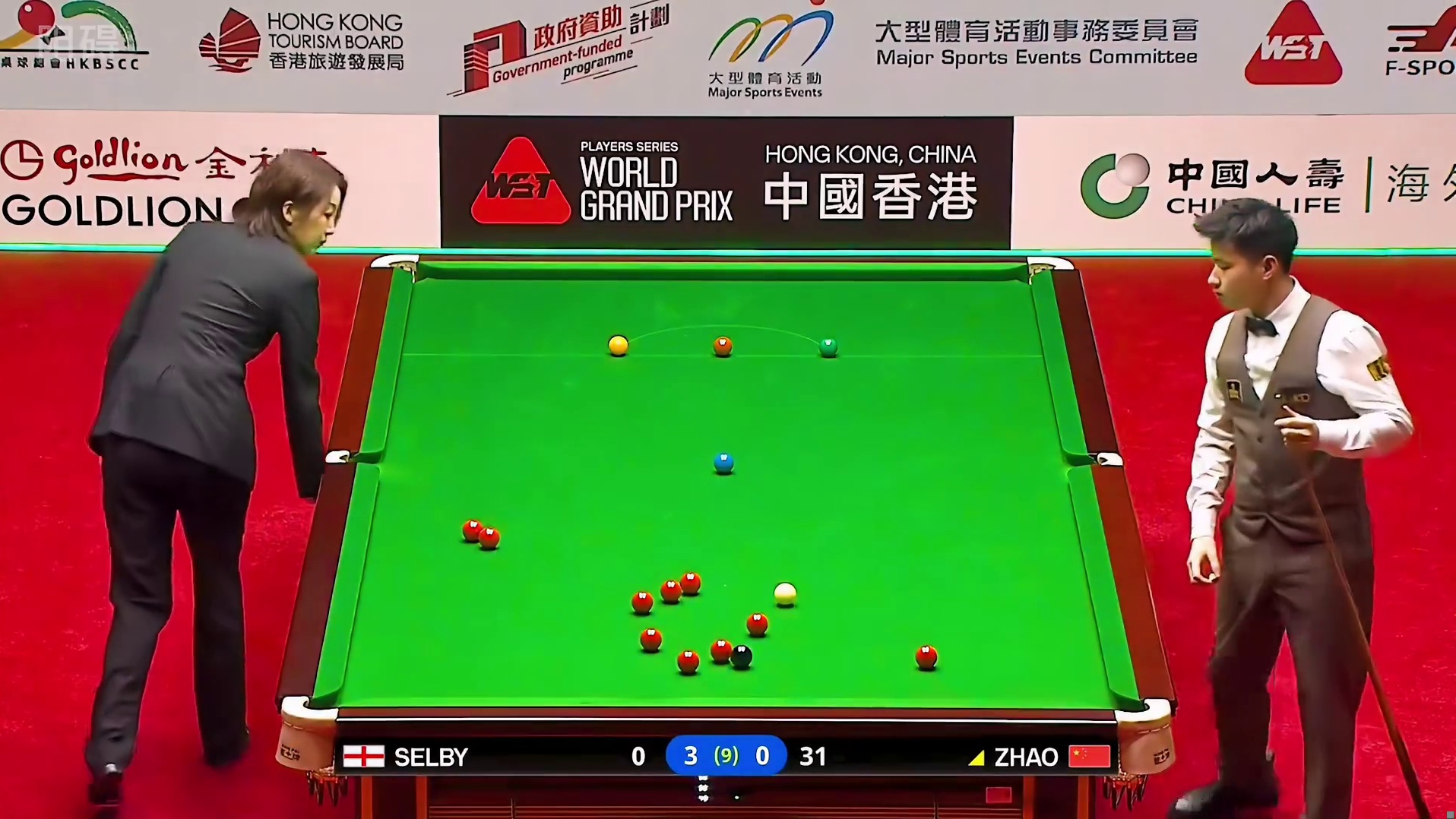 斯诺克最新的比赛！赵心童遭遇塞尔比强势三连鞭，逆转准度反击！