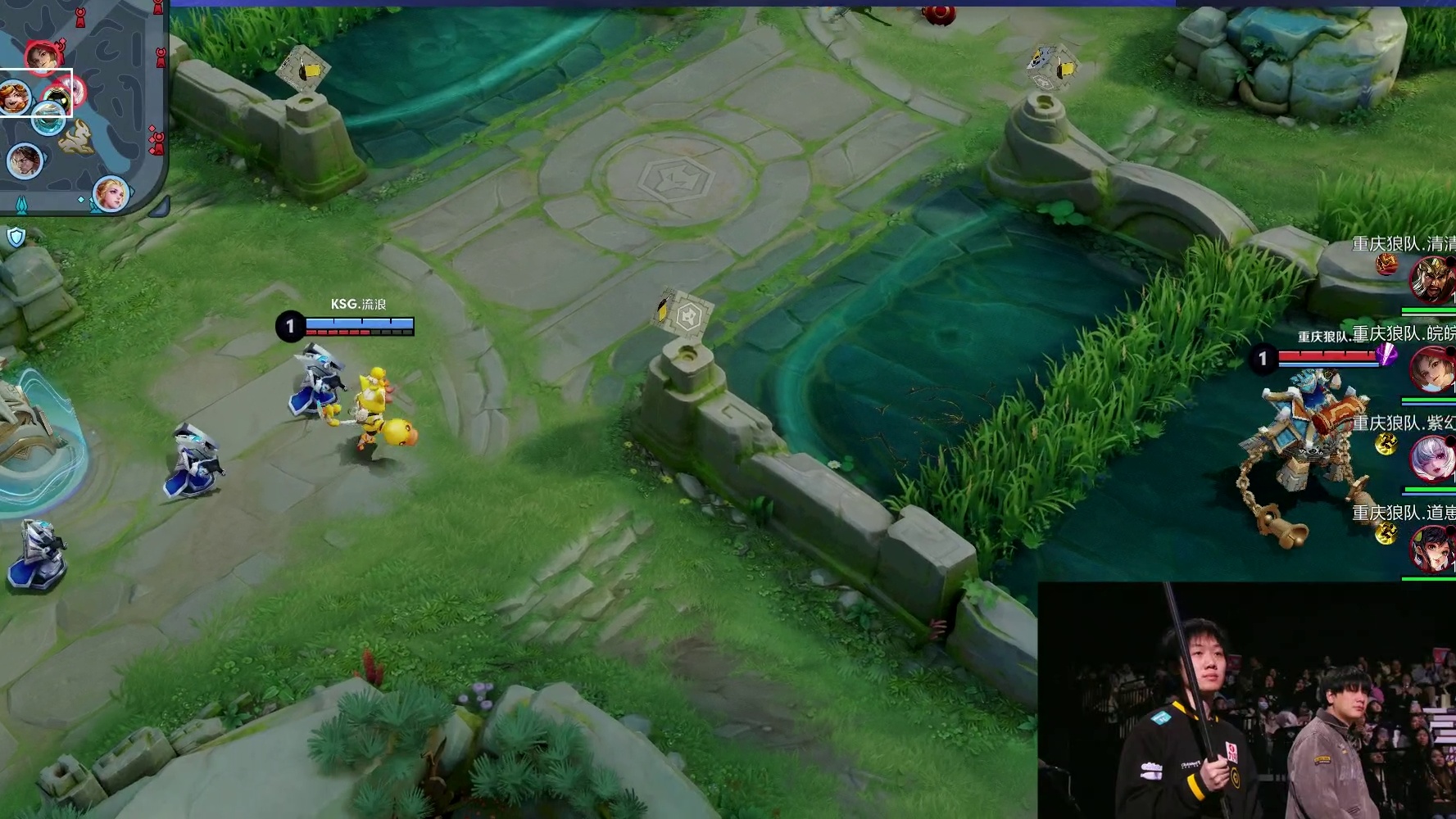 清清关羽关键回推蒙恬，道崽孙尚香拿下一血